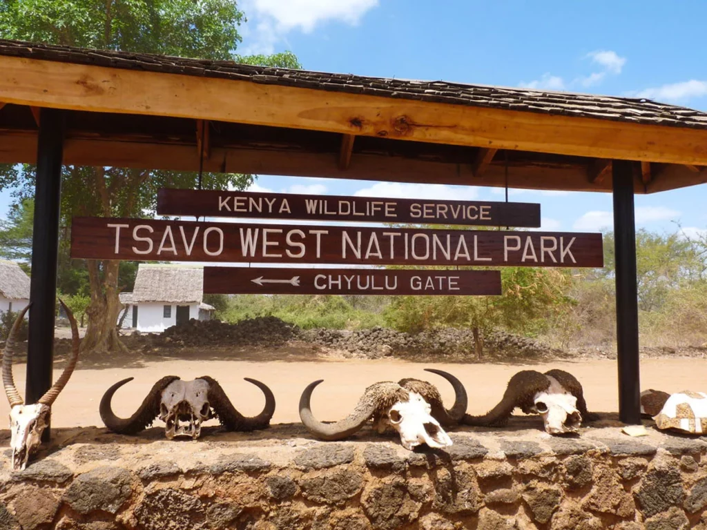 Tsavo West National Park Chyulu gate