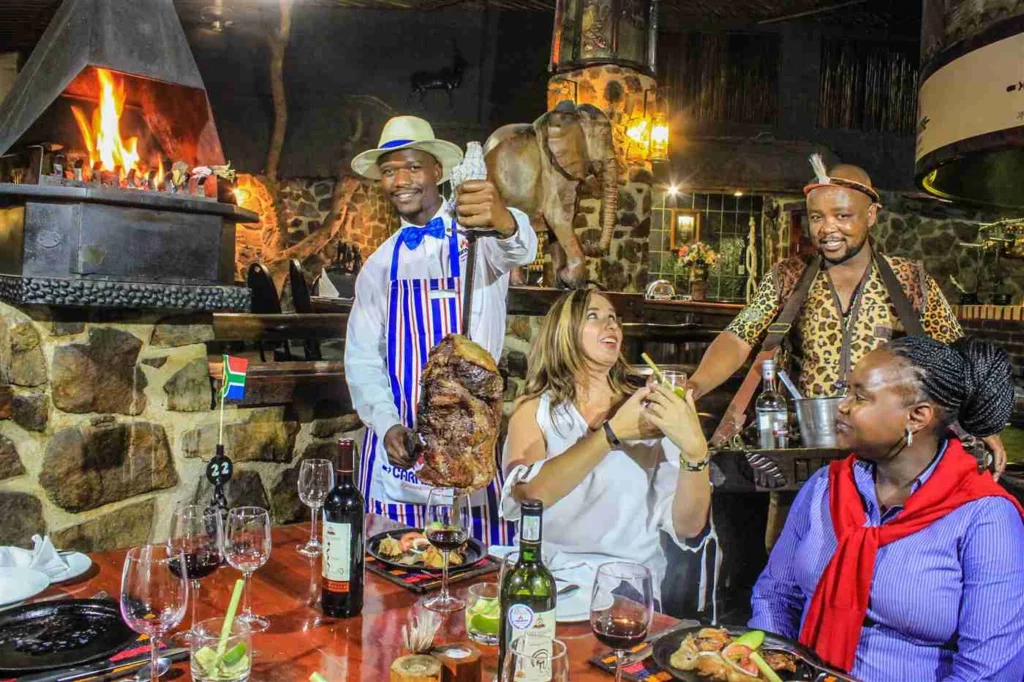 Nairobi safari tours - dining at carnivore restaurant