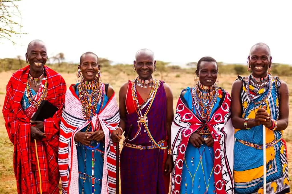 KENYA East Africa Tribal People Kikuyu tribesman wearing head