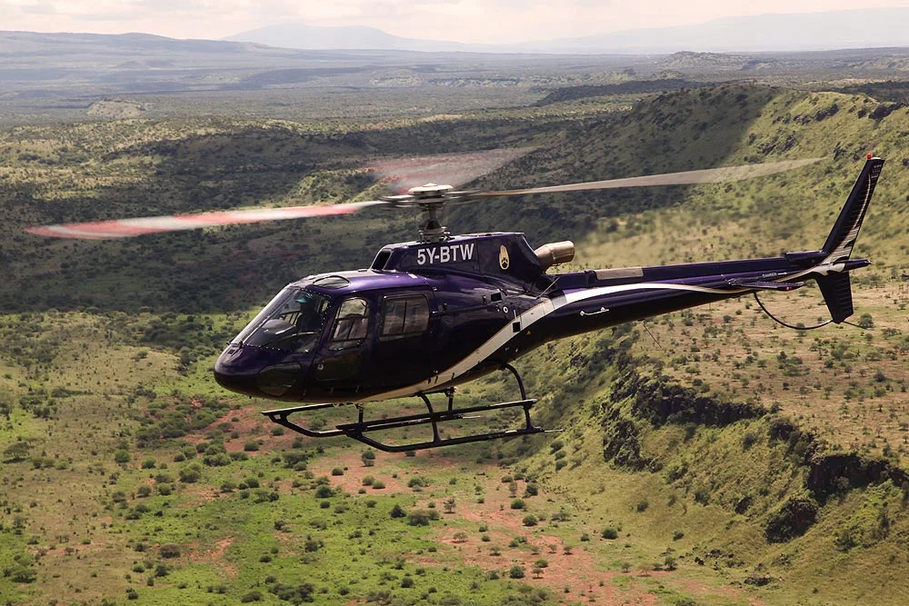 helicopter tour in Kenya