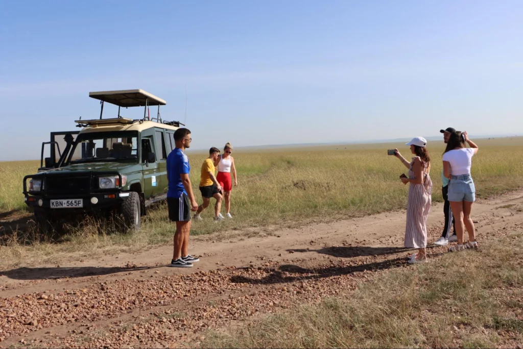 Out at Masai Mara during a group safari