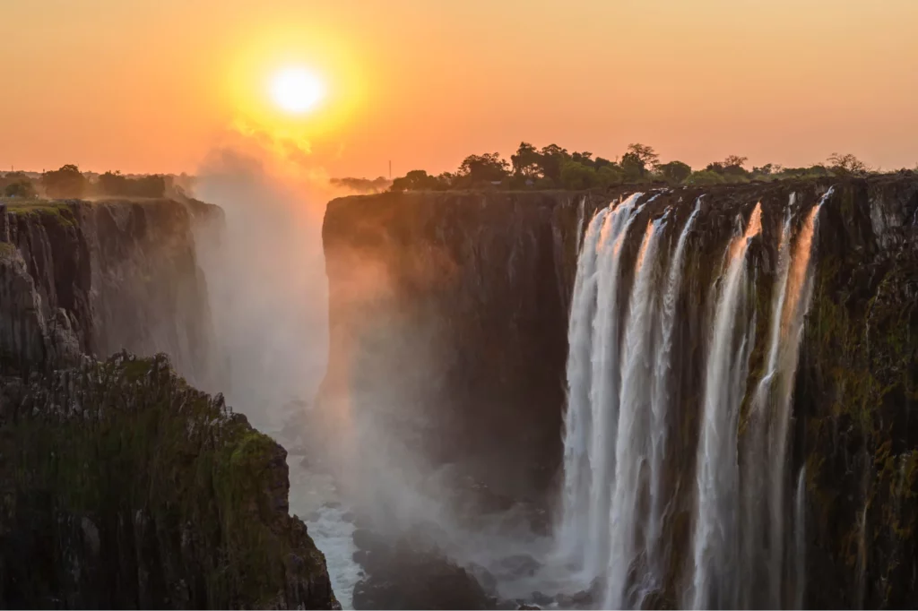 Victoria falls sunrise