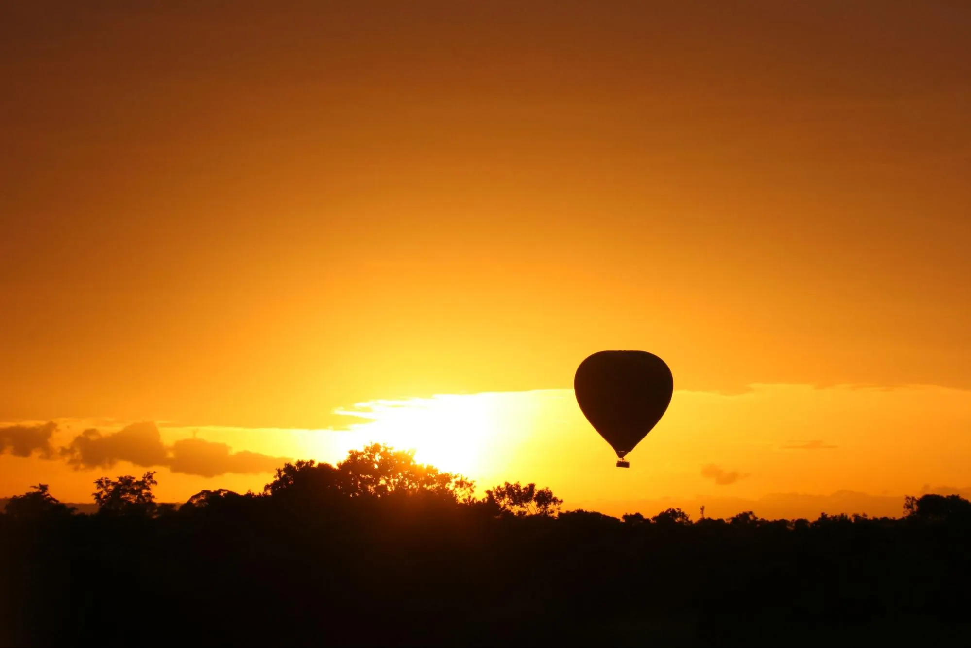 Hot air balloon at Masai Mara