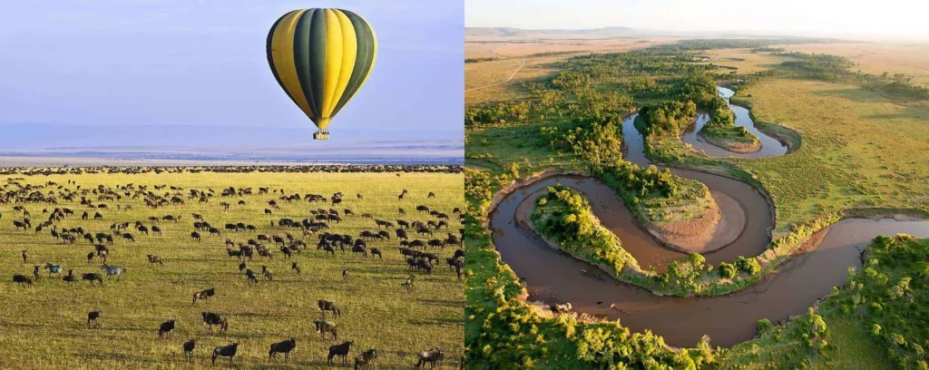 Hot air balloon - Kenya fly in safari