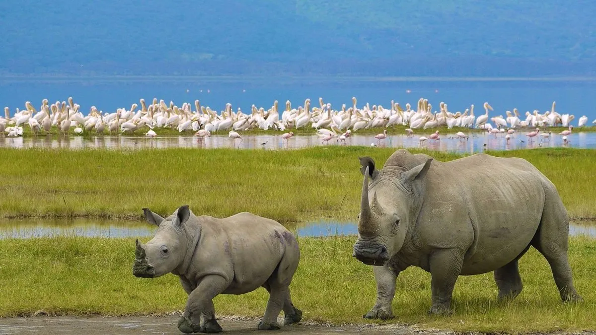 rhinos at Lake Nakuru National Park