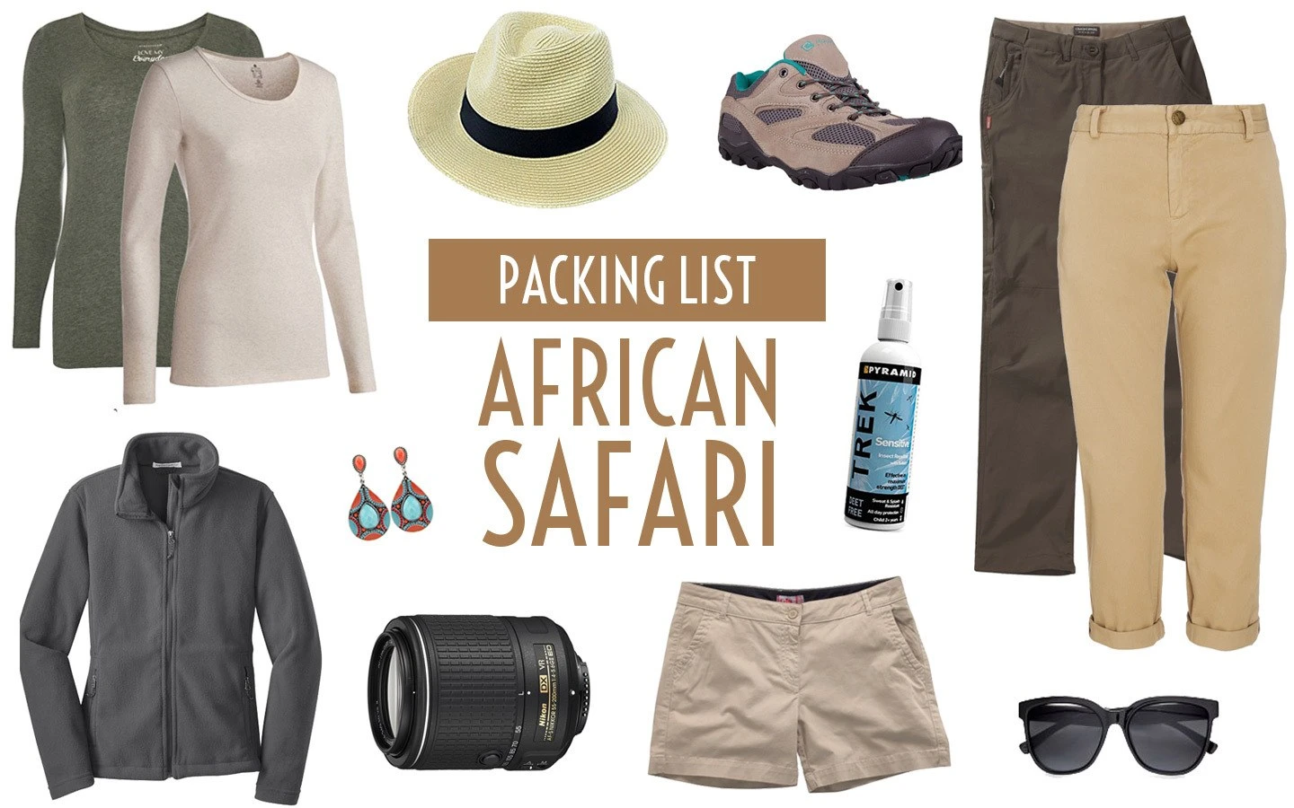 Things to pack during a safari