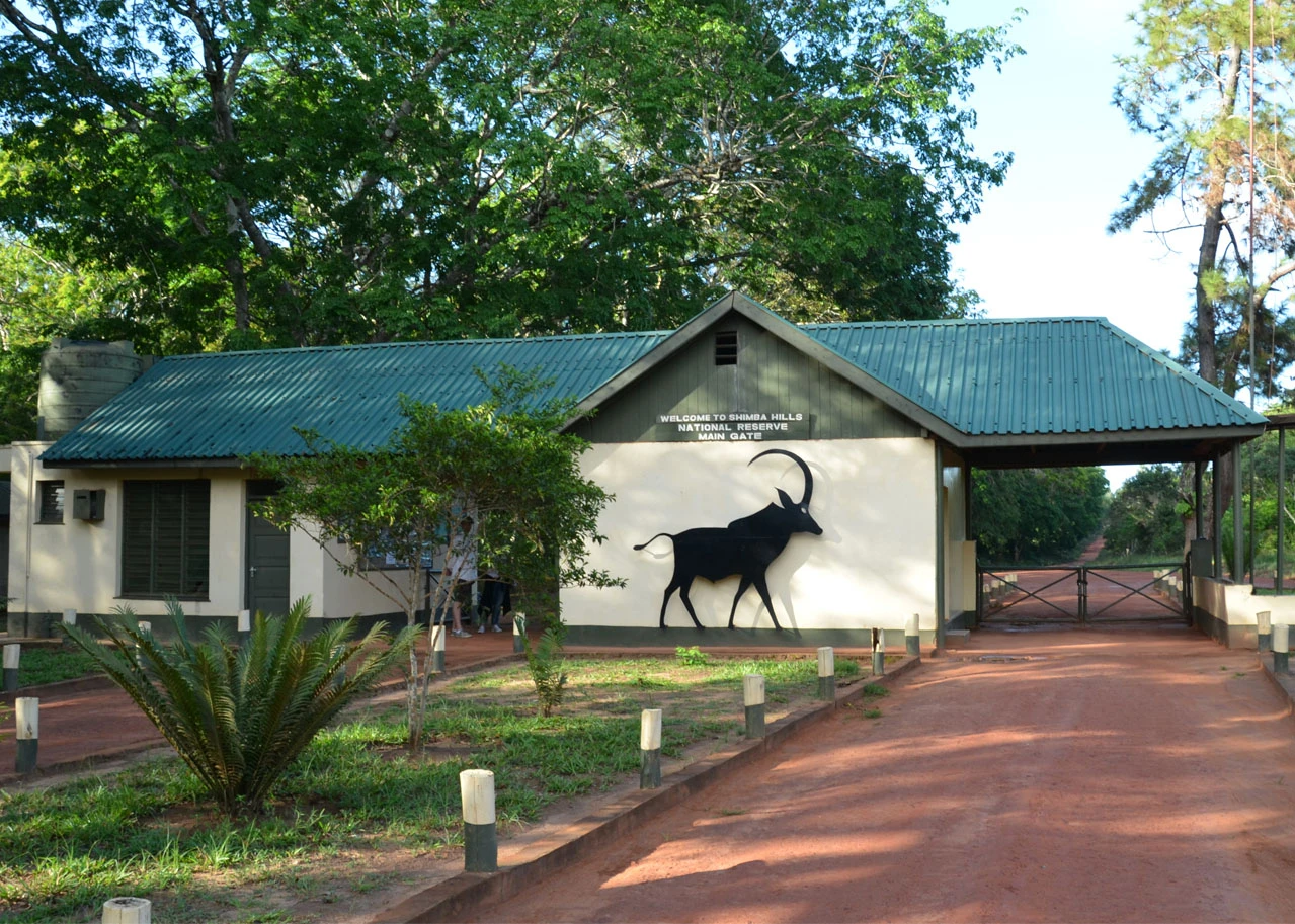 shimba hills national park - gate