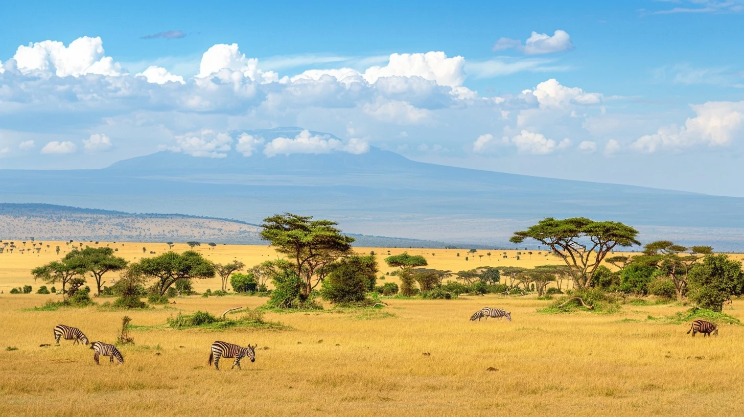 Great view of the Masai Mara savannah