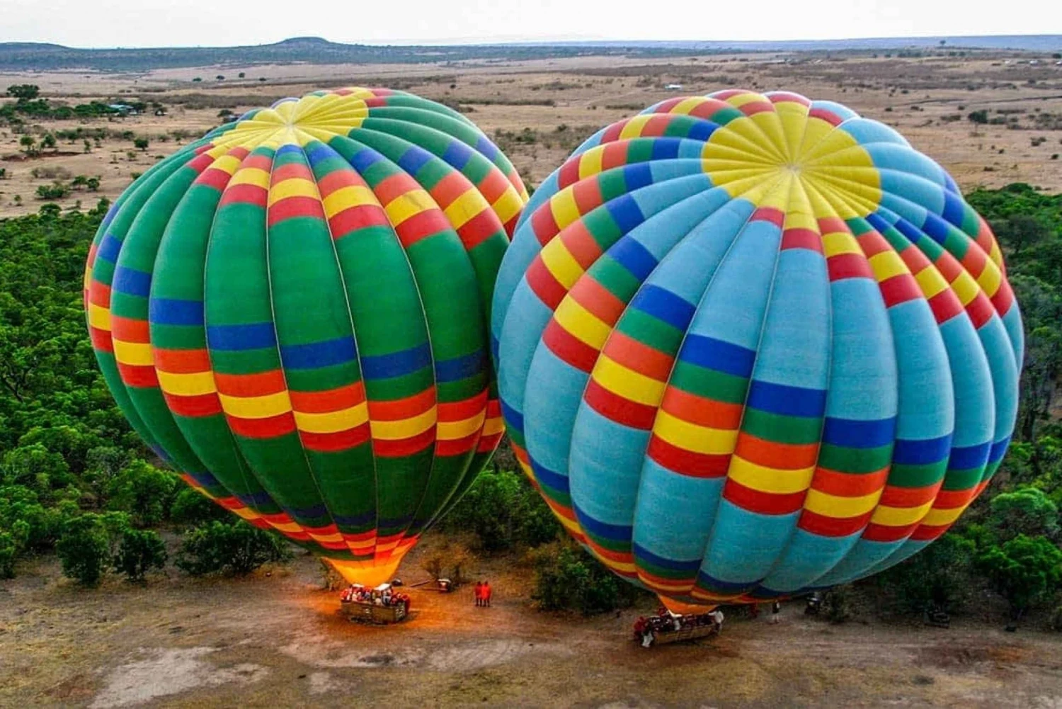 hot air balloon ride at Masai Mara