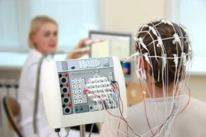 Electroencephalography (EEG) for monitoring the brain
