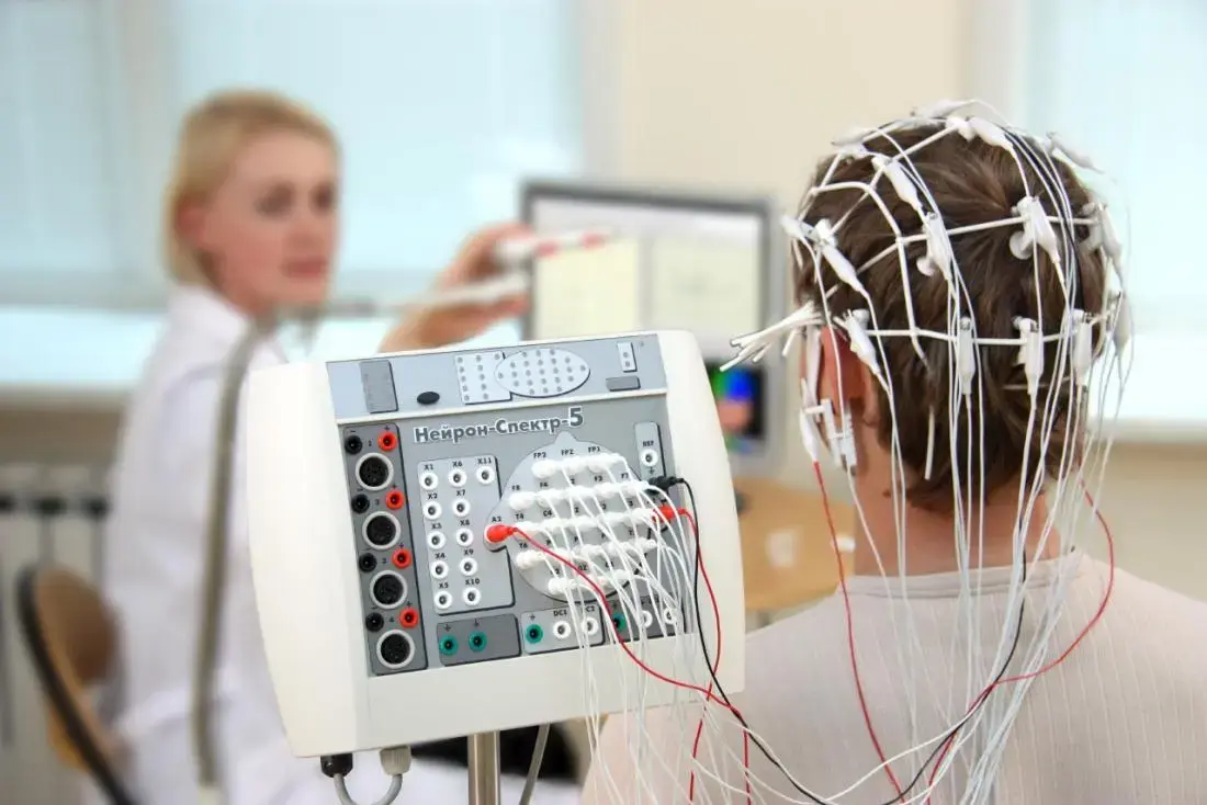 Electroencephalography (EEG) for monitoring the brain