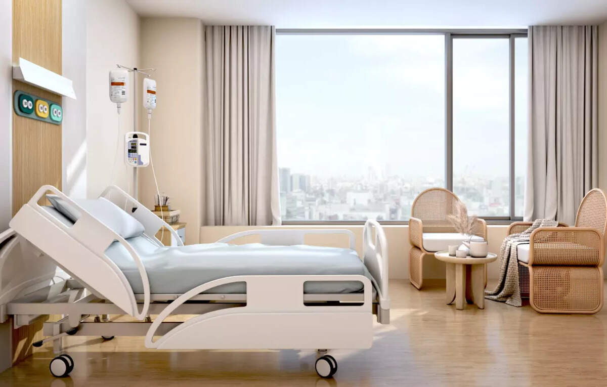 beds in a private hospital in india