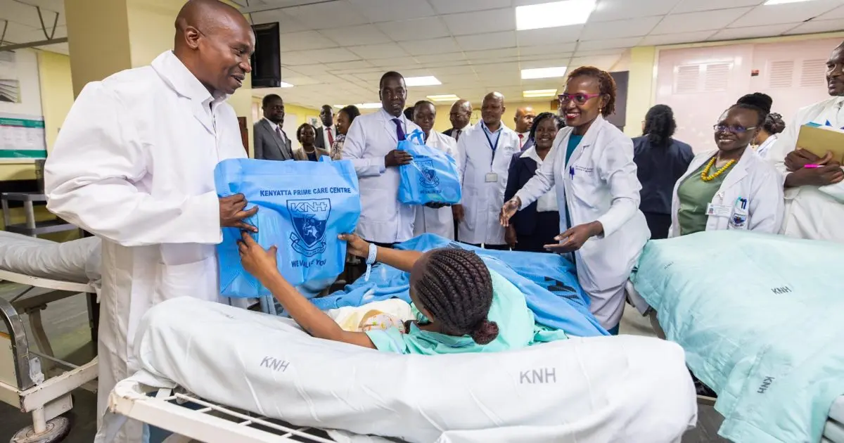 Kindiki - Deputy president of Kenya at kenyatta hospital